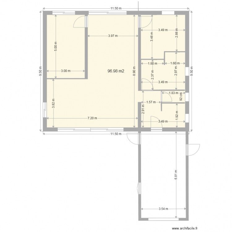 55588. Plan de 0 pièce et 0 m2