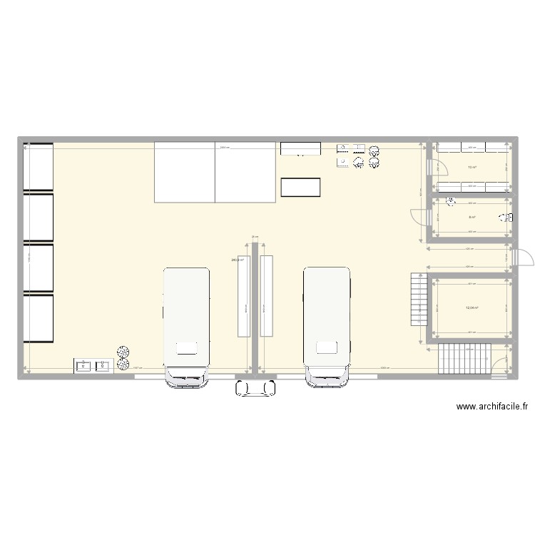 renocare. Plan de 4 pièces et 271 m2