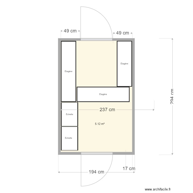 Chambre froide positive 3AG v1. Plan de 0 pièce et 0 m2