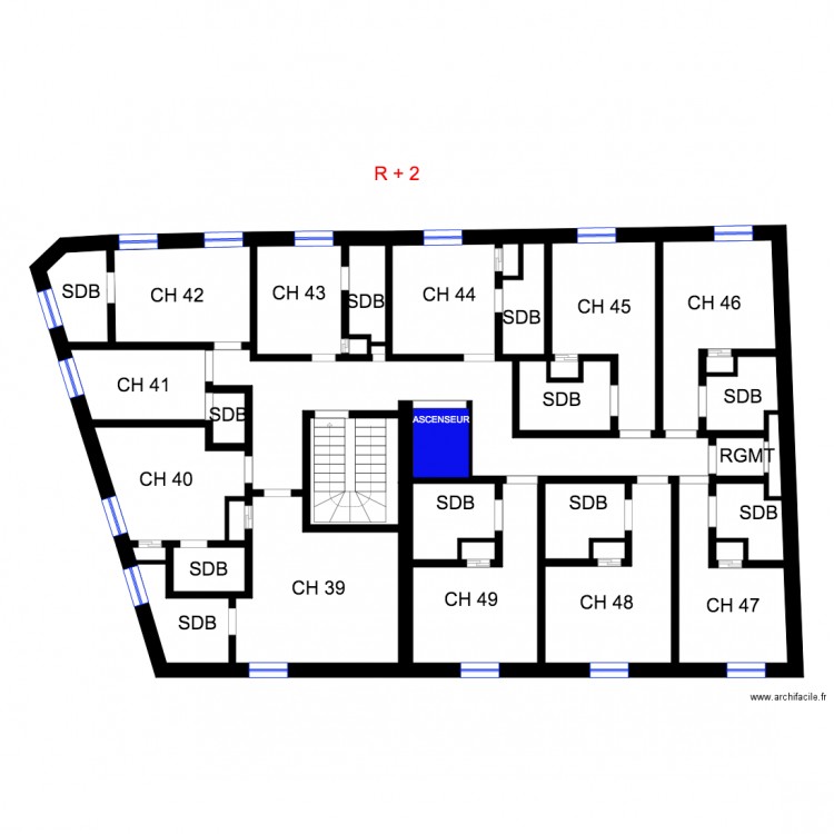 HDF R2. Plan de 0 pièce et 0 m2