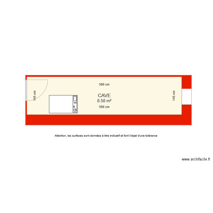 BI 5418 cave côtée. Plan de 0 pièce et 0 m2