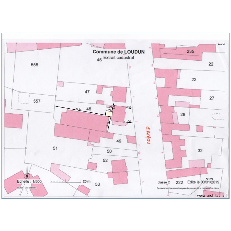 COTATION. Plan de 0 pièce et 0 m2