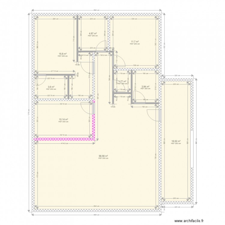 PIYPlanInterieurJeco1. Plan de 9 pièces et 125 m2