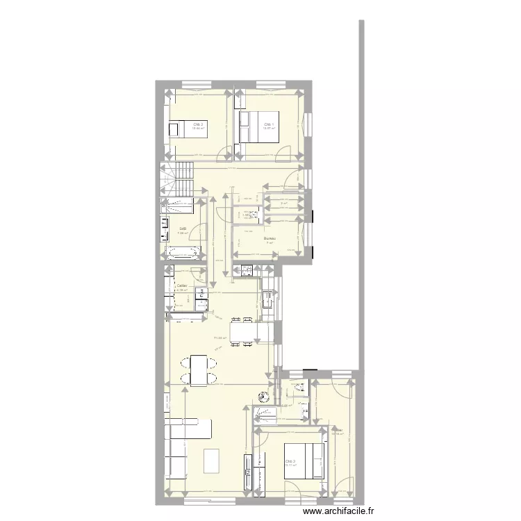 maison version 3. Plan de 