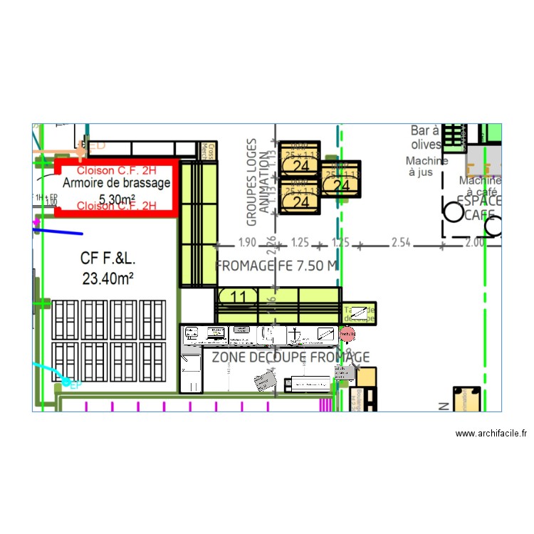 FESSENHEIM LABO FROMAGE. Plan de 0 pièce et 0 m2
