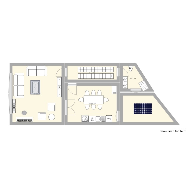 Hanssenslaan 2eme etage. Plan de 0 pièce et 0 m2