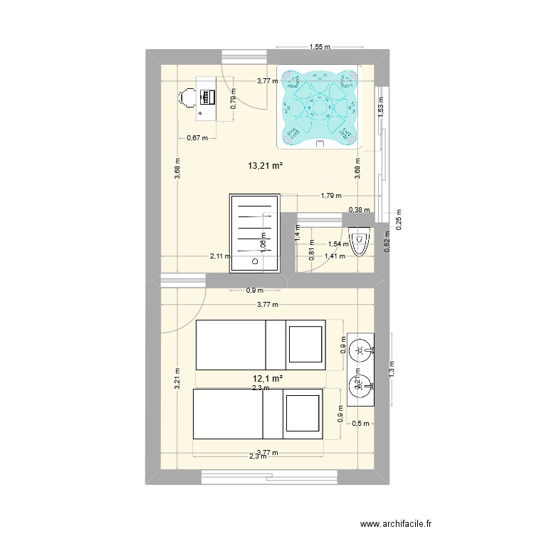 spa. Plan de 0 pièce et 0 m2