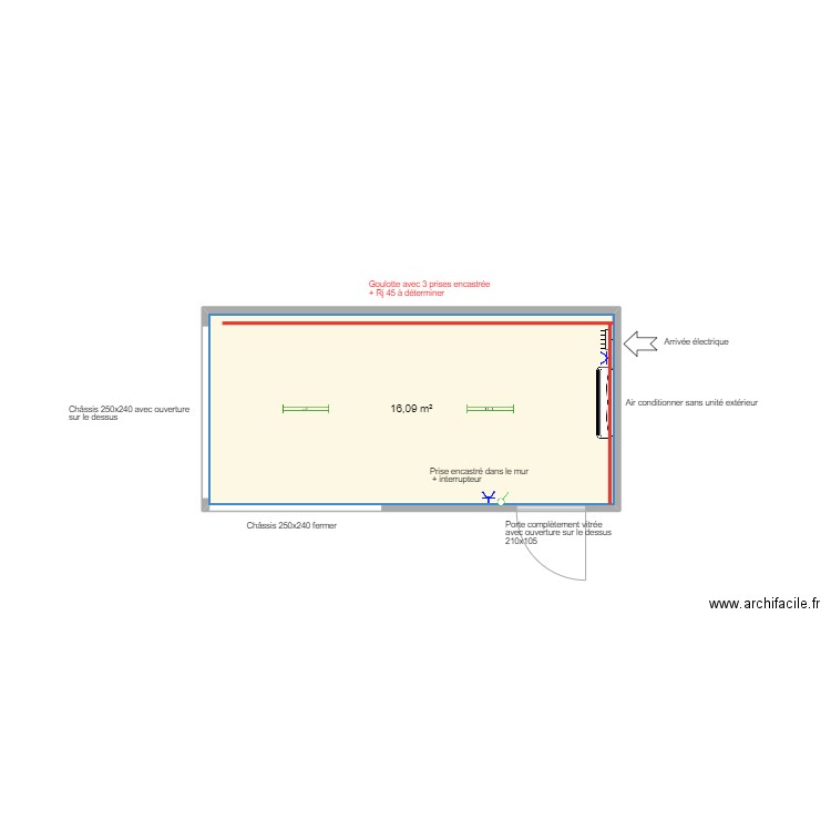Plan module vitré Crèche de lauzelle. Plan de 0 pièce et 0 m2