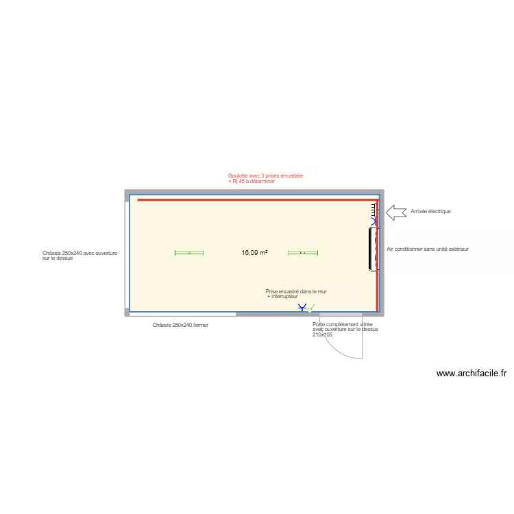 Plan module vitr&eacute; Cr&egrave;che de lauzelle. Plan de 