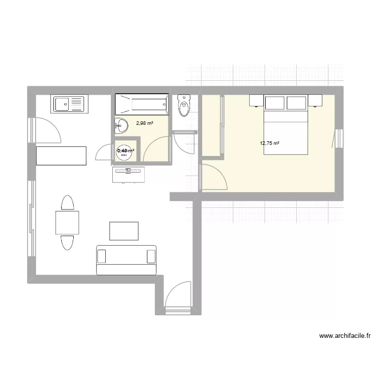 l isle sur sorgue maman 2. Plan de 3 et 16 m² l isle sur sorgue maman 2. Plan de 3 et 16 m²