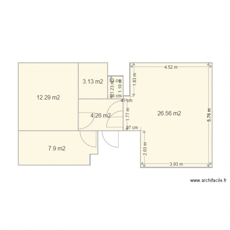 Appart 2e. Plan de 0 pièce et 0 m2