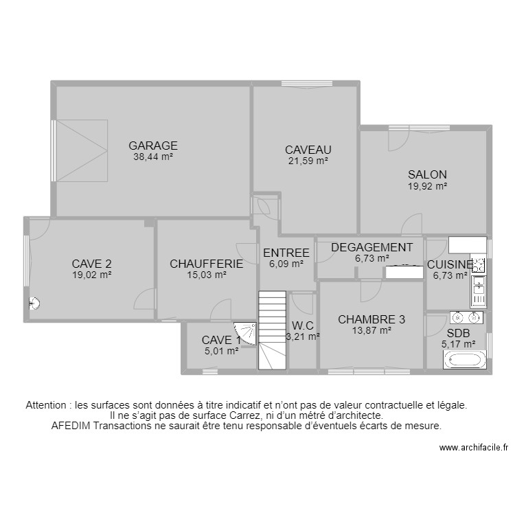 BI 10604 - EF. Plan de 37 pièces et 572 m2