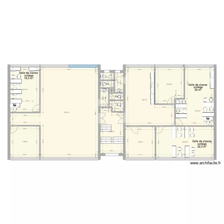R+1 Guillemin affectation. Plan de R+1 Guillemin affectation. Plan de