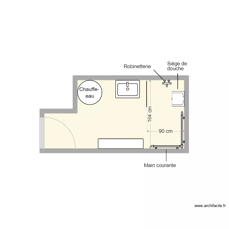 Flament SDB projet. Plan de Flament SDB projet. Plan de