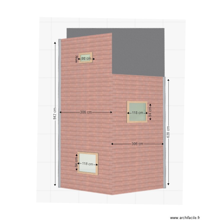 Plan de Toit. Plan de 0 pièce et 0 m2