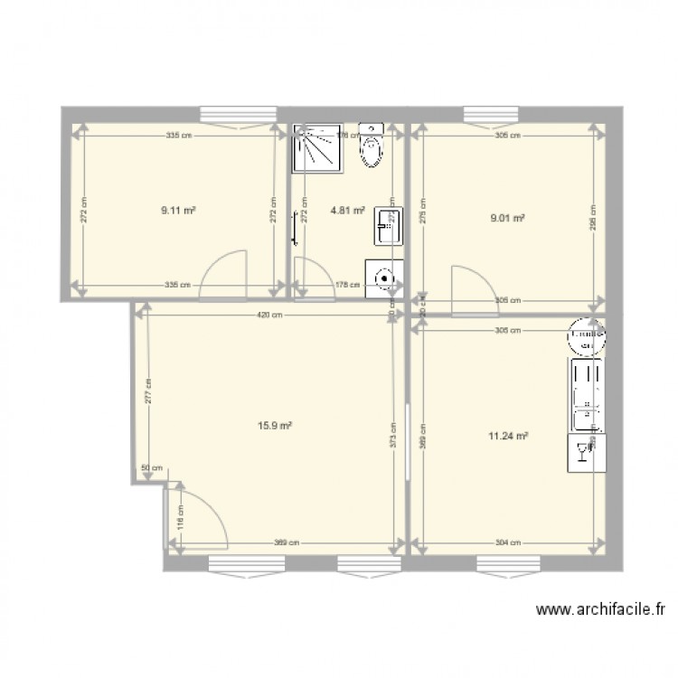 F3 1er étage . Plan de 0 pièce et 0 m2