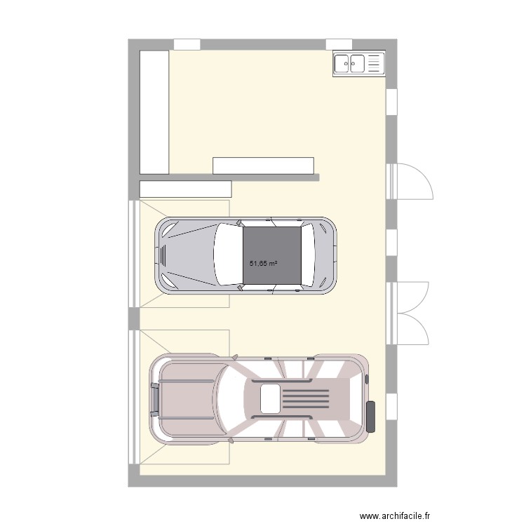 Garage v2. Plan de 0 pièce et 0 m2