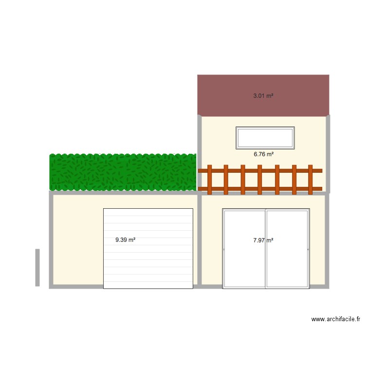 garage. Plan de 0 pièce et 0 m2