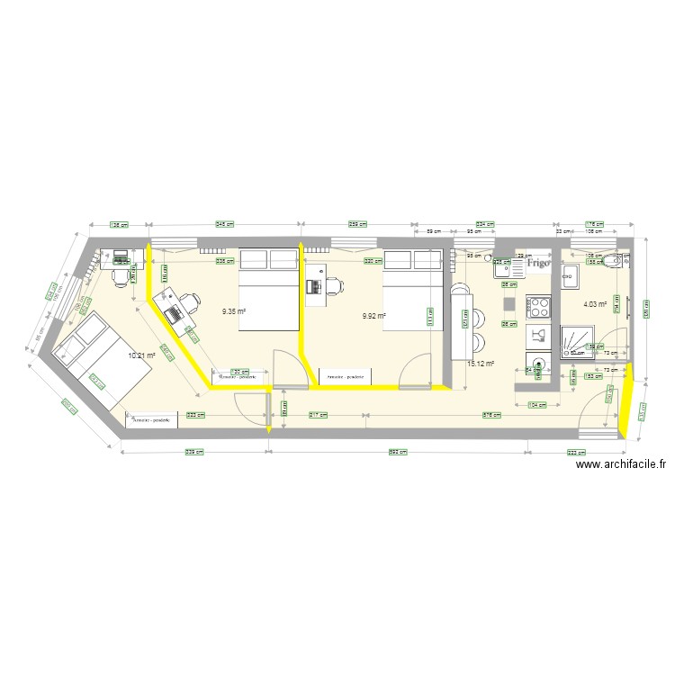 Suger 50m 4P. Plan de 0 pièce et 0 m2