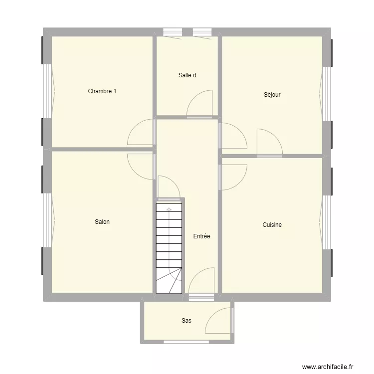 Croquis BLANCHETON Rch. Plan de 