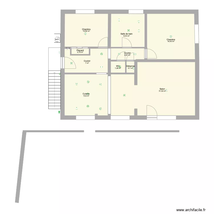 Appart étage Huy. Plan de Appart étage Huy. Plan de