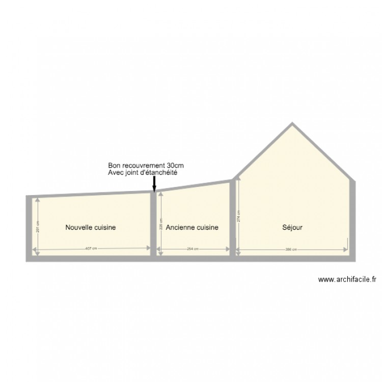 Villa plan coupe H. Plan de 0 pièce et 0 m2