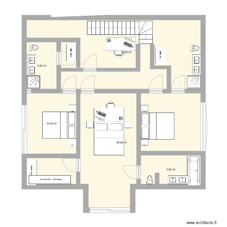 YURALLA ETAGE. Plan de 0 pièce et 0 m2