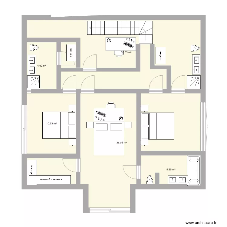 YURALLA ETAGE. Plan de YURALLA ETAGE. Plan de