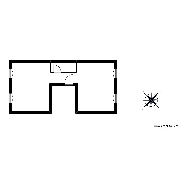 LE STRAT. Plan de 2 pièces et 37 m2