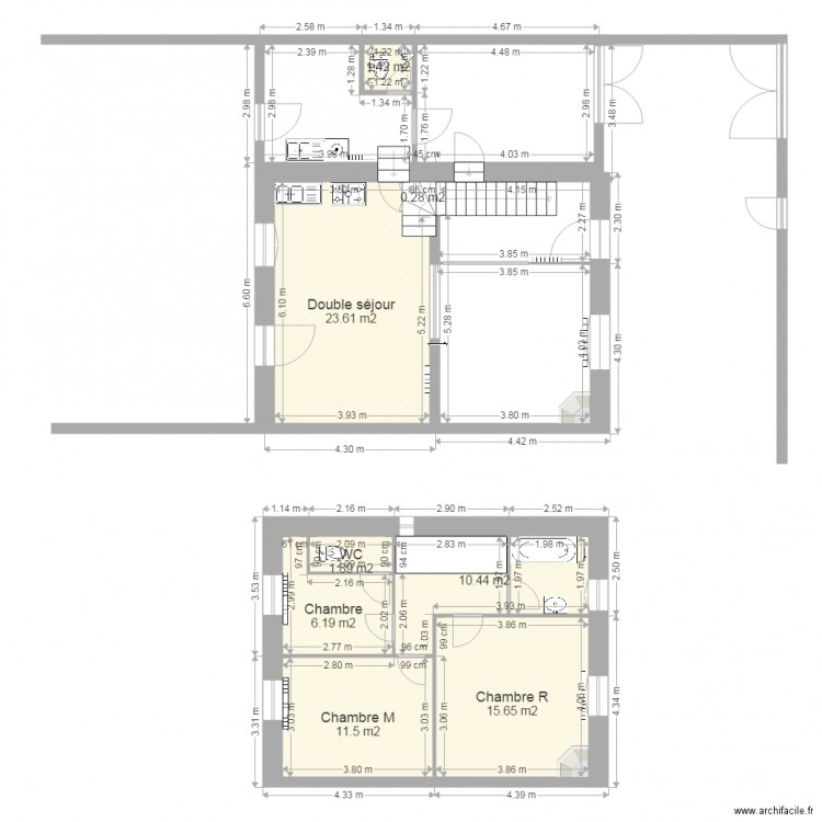 rez de chaussé 79. Plan de 0 pièce et 0 m2
