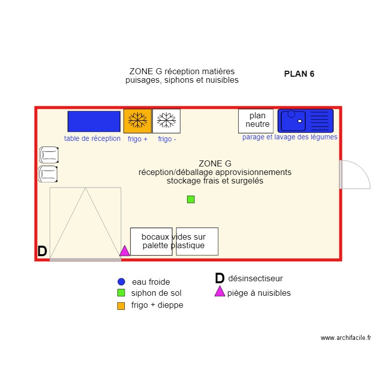 ZONE G plan 6 appros dieppe et autres. Plan de 0 pièce et 0 m2