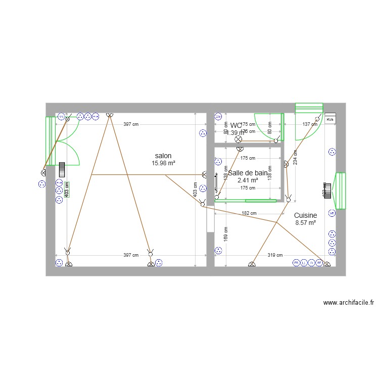 Studio Saints éléctricité Tress elec. Plan de 0 pièce et 0 m2