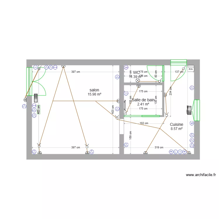 Studio Saints &eacute;l&eacute;ctricit&eacute; Tress elec. Plan de 