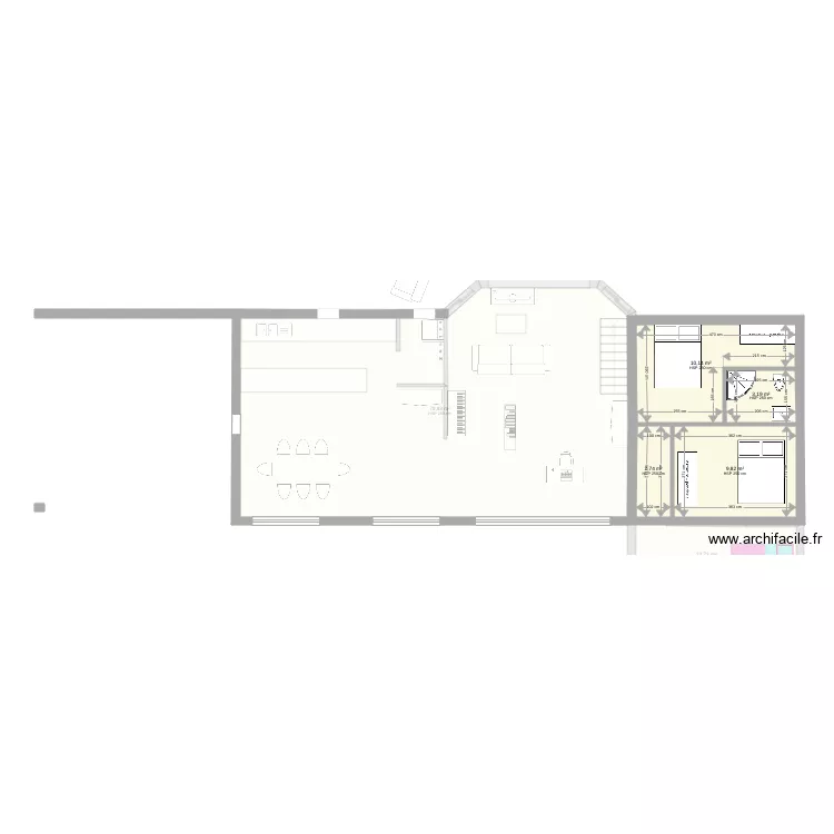 Maouris nord sud 5 fa&ccedil;ades sud inversement 2. Plan de 