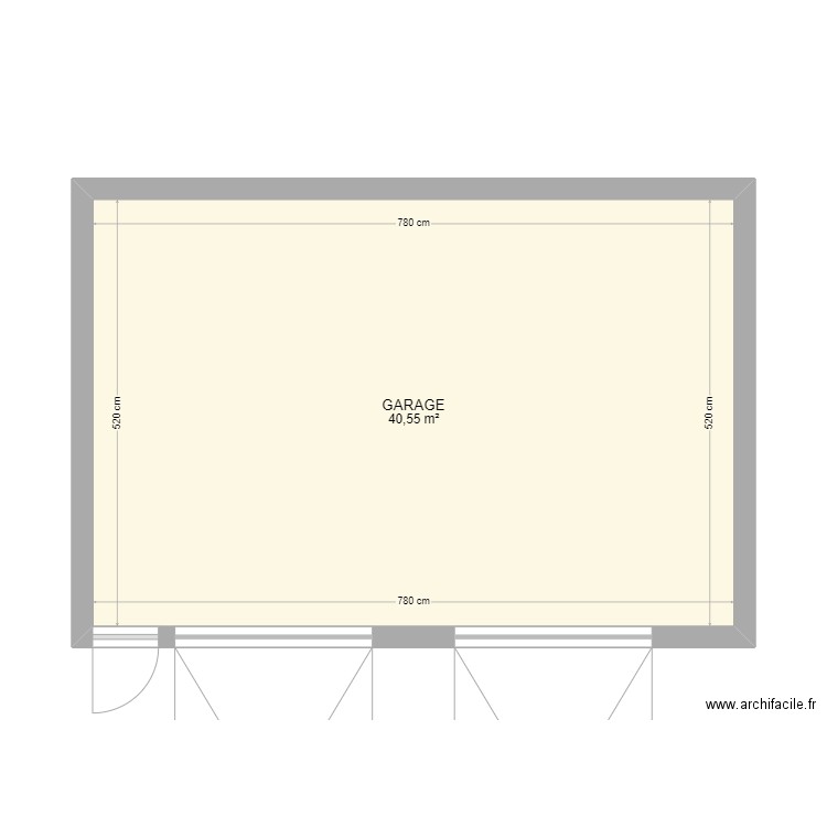 GARAGE DOUBLE. Plan de 0 pièce et 0 m2