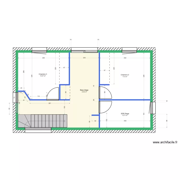 CARANGEOT I Etage. Plan de 