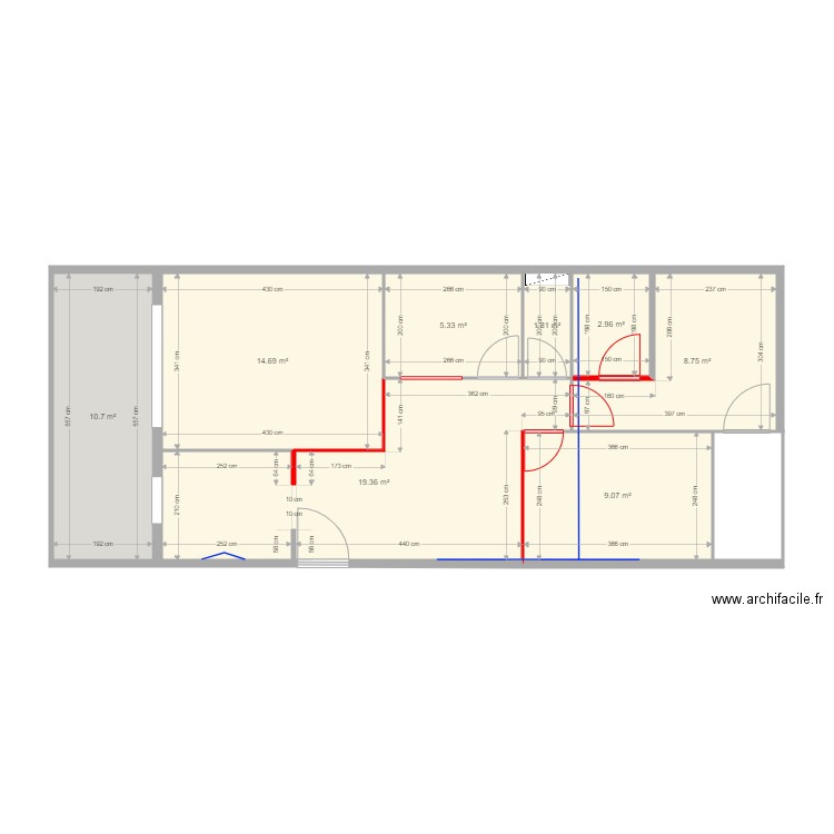 cab initial. Plan de 0 pièce et 0 m2