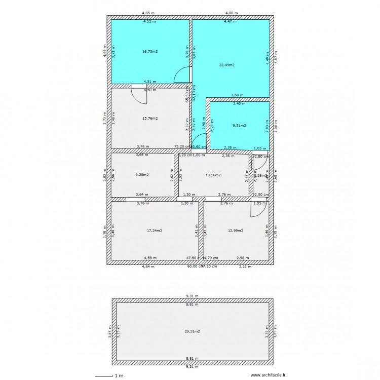 Plan. Plan de 0 pièce et 0 m2