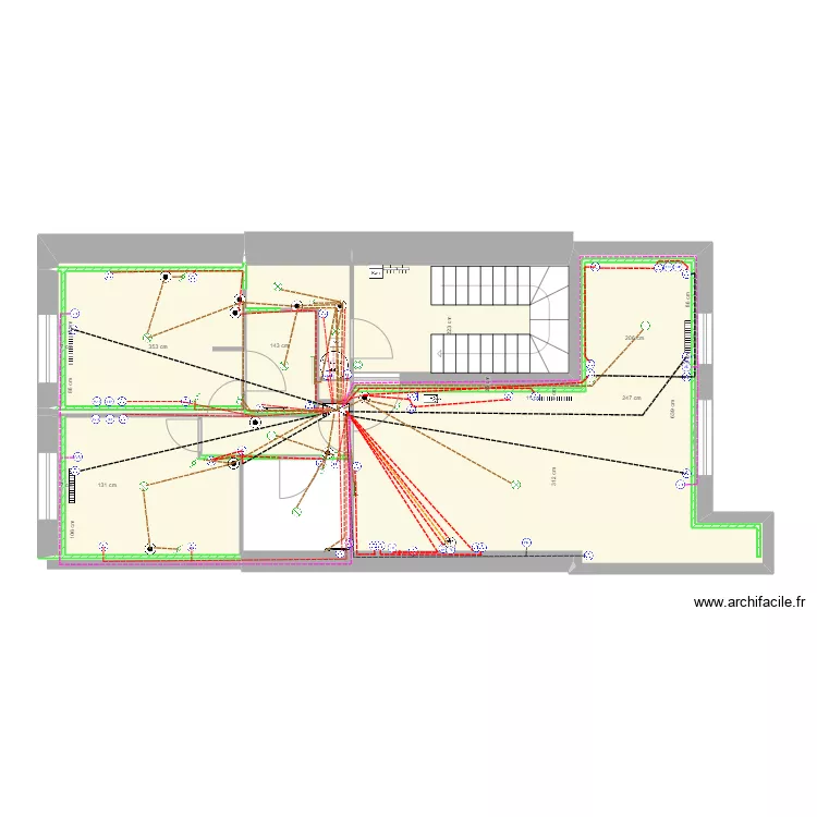 COURBET 1er ETAGE ELECTRICITE. Plan de COURBET 1er ETAGE ELECTRICITE. Plan de