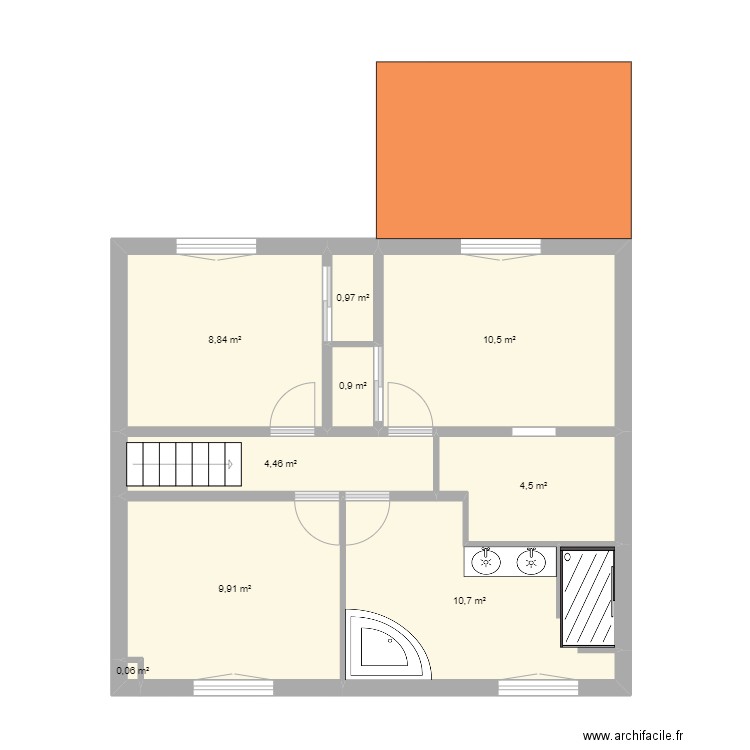 maison alexia avec extention. Plan de 14 pièces et 113 m2