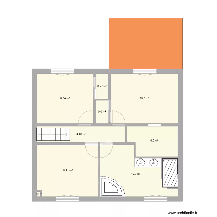 maison alexia avec extention. Plan de 