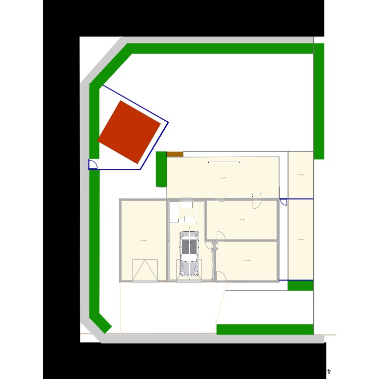 Maison Maizières alt1. Plan de 7 pièces et 183 m2