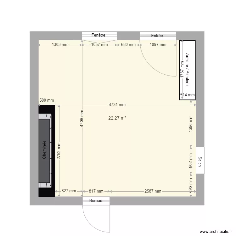 Cuisine MARTINE et PATRICE côtes actuelles. Plan de Cuisine MARTINE et PATRICE côtes actuelles. Plan de