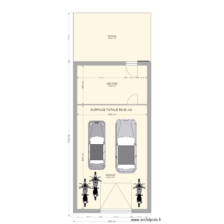 GARAGE V05. Plan de 0 pièce et 0 m2
