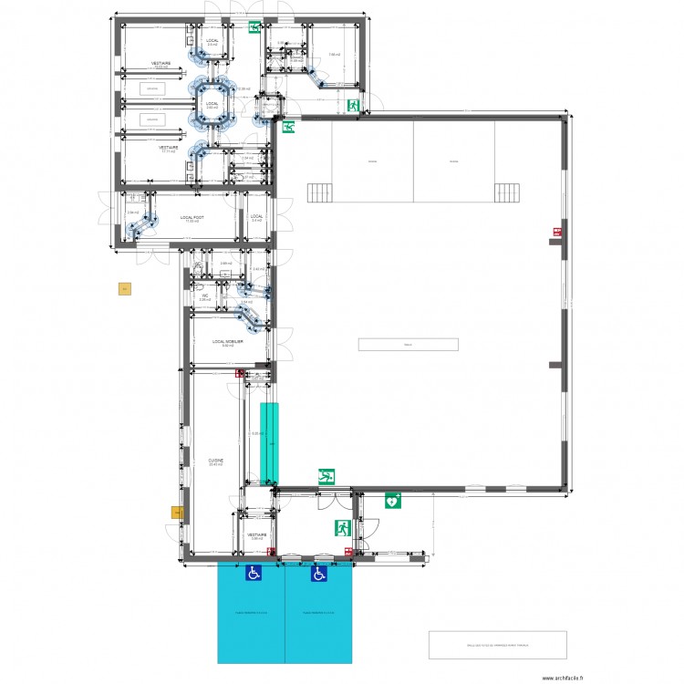 SALLE DES FETES DE VARANGES. Plan de 0 pièce et 0 m2