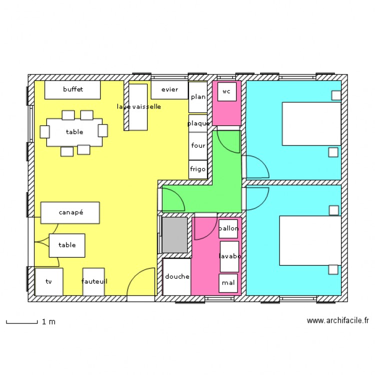 tatie 9. Plan de 0 pièce et 0 m2