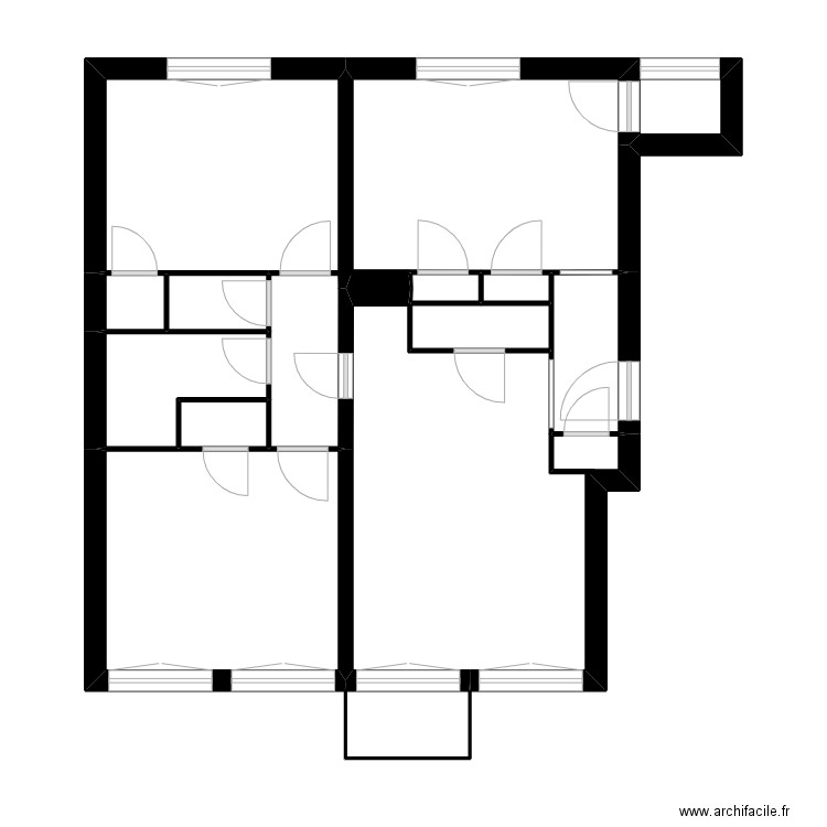 CROS. Plan de 13 pièces et 52 m2