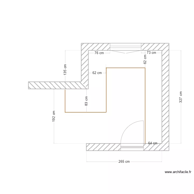 cuisine platane. Plan de 