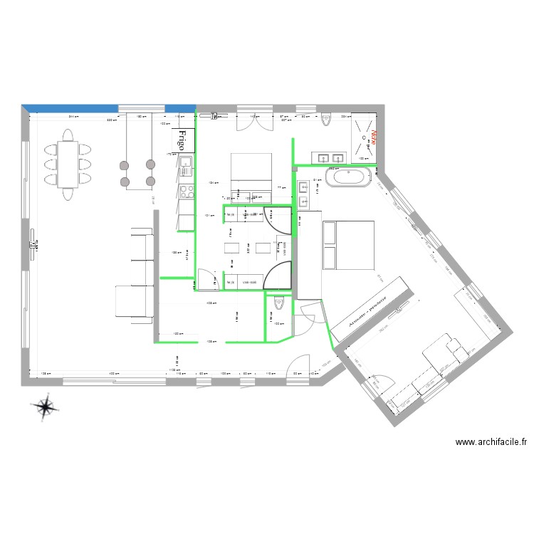 Ricarde 13nov21 baignoire apparente. Plan de 0 pièce et 0 m2