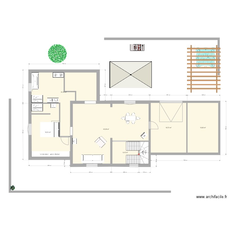 troisgots 14. Plan de 13 pièces et 180 m2